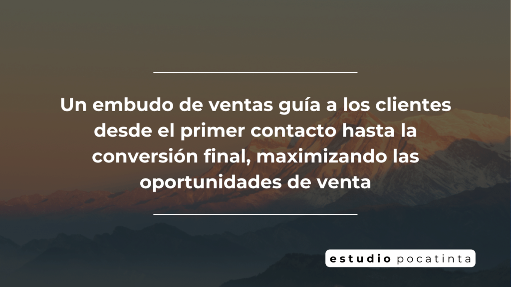 embudo de ventas - estudio pocatinta